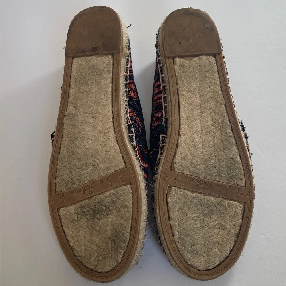 Sam Edelman Navy & Orange‎ Slip On  Espadrilles 8.5